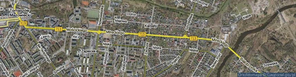 Zdjęcie satelitarne Zacisze ul.